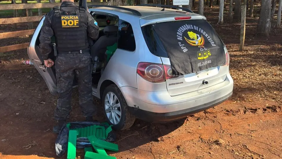Motorista é preso com 97 kg de maconha na MS-156 em MS