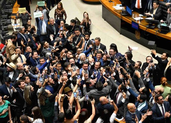 Sessão conjunta reuniu deputados e senadores para votação decisiva sobre abrandamento de penas - Foto: Carlos Moura/Agência Senado