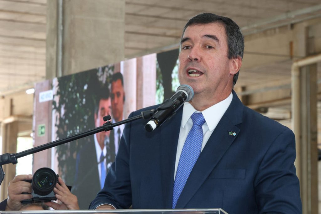 Eduardo Riedel enalteceu a evolução da Assembleia Legislativa Foto: Wagner Guimarães