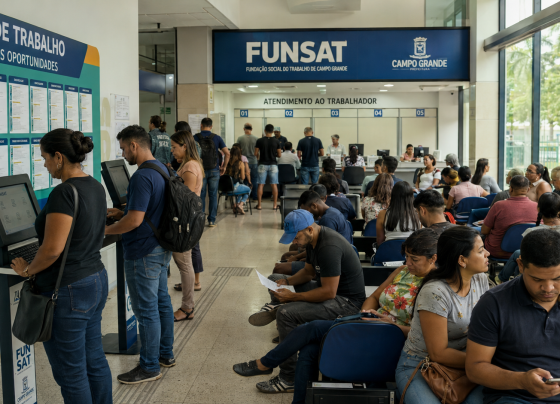 Funsat concentra vagas em diversas áreas nesta quarta-feira - Foto: Imagem gerada por IA