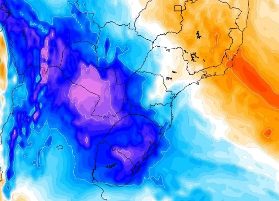 Massa de ar polar provoca queda nas temperaturas em Mato Grosso do Sul - Foto: MetSul