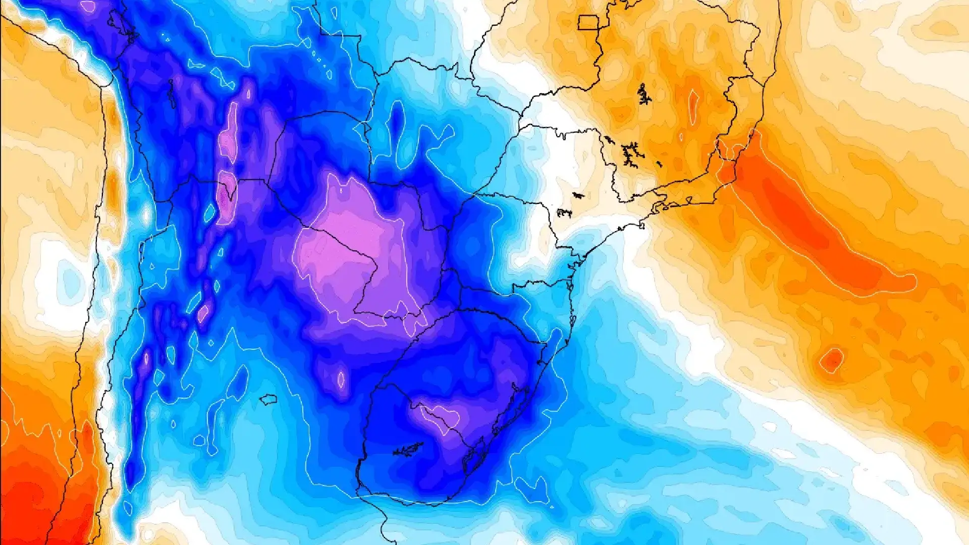 Massa de ar polar derruba temperaturas e leva frio de 5°C a MS