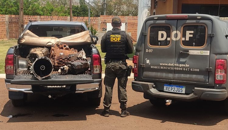 DOF prende homem com peças de veículos roubados em Maracaju