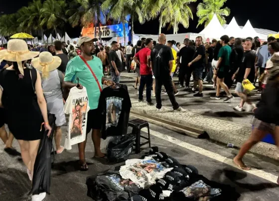 Marlon Amorim, 23, no show da Shakira: ‘Preferia Lady Gaga, Shakira já está manjado. Ninguém está comprando. Ela já fez muito show no Rio’ (Giovanna Fraguito/VEJA)