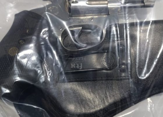 Polícia apreendeu arma e munições após denúncia de disparos em residência - Fotos: Divulgação/PM