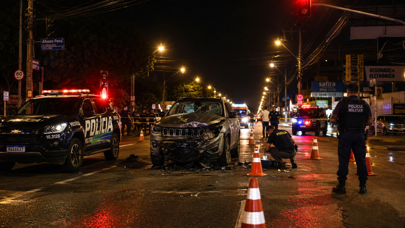 Ciclista morre após ser atingido por Jeep na Avenida Salgado Filho