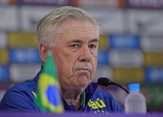 Carlo Ancelotti anunciou os 26 convocados do Brasil para a Copa do Mundo - Foto: Heuler Andrey/DiaEsportivo/Agência O Globo