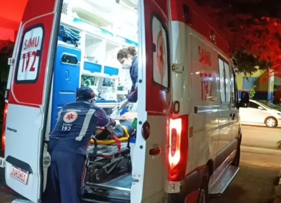 Vítima foi socorrida após atropelamento, mas morreu no hospital - Foto: Reprodução/Dourados News