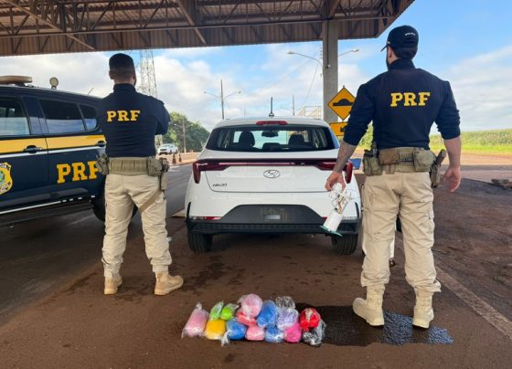 PRF encontrou haxixe escondido em compartimento adulterado de veículo - Foto: PRF