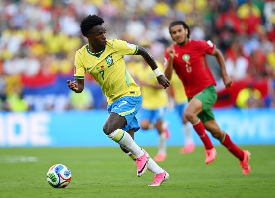 Vini Jr marcou o gol que garantiu o empate do Brasil na estreia da Copa do Mundo de 2026 - Foto: FIFA