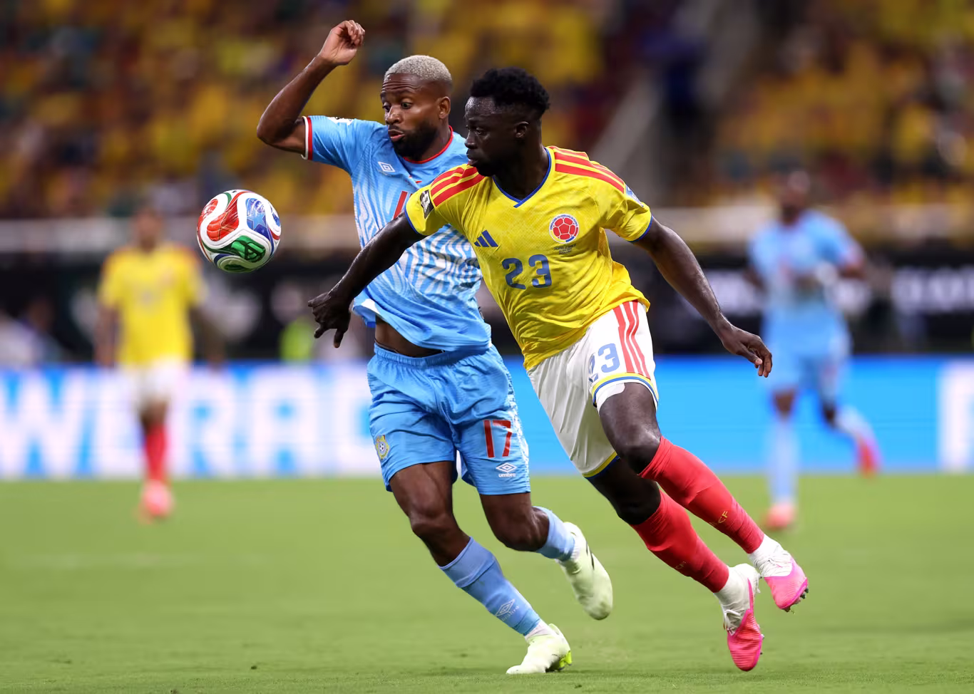 Colômbia vence RD do Congo e avança no Grupo K