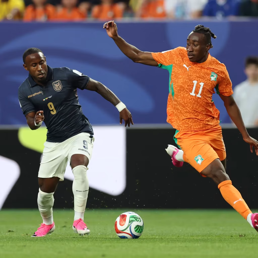 Amad Diallo marcou nos minutos finais e garantiu vitória histórica da Costa do Marfim sobre o Equador - Foto: FIFA