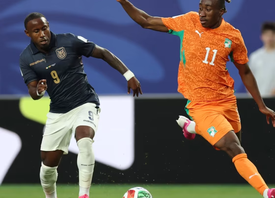 Amad Diallo marcou nos minutos finais e garantiu vitória histórica da Costa do Marfim sobre o Equador - Foto: FIFA