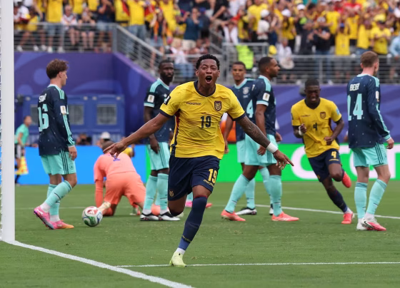 Equador venceu a Alemanha por 2 a 1 e garantiu vaga no mata-mata da Copa - Foto: Fifa