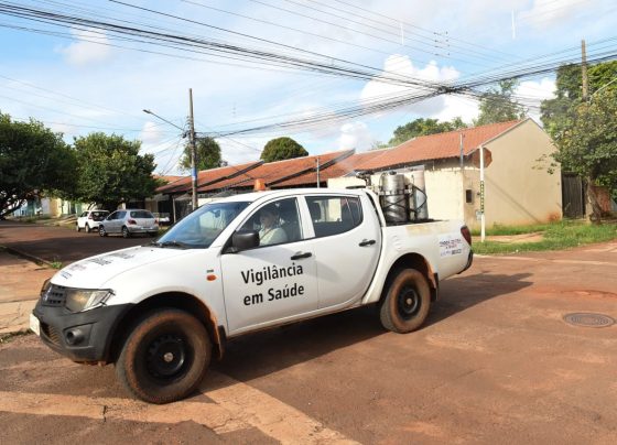 Equipe da GCEV aplica fumacê para combater Aedes aegypti - Foto: CG Notícias