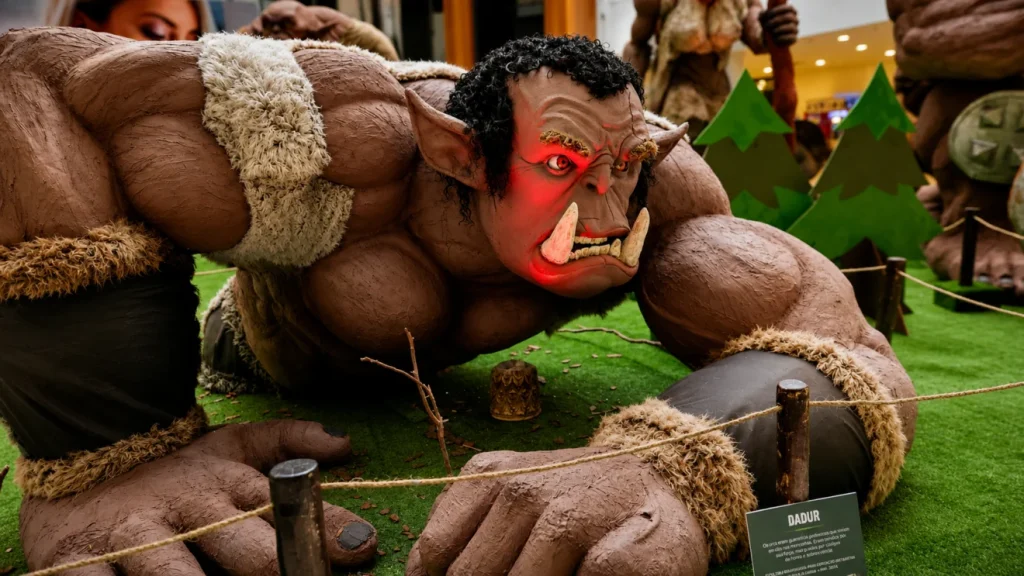 Shopping Bosque dos Ipês recebe exposição gratuita com orcs gigantes em julho - Foto: Divulgação