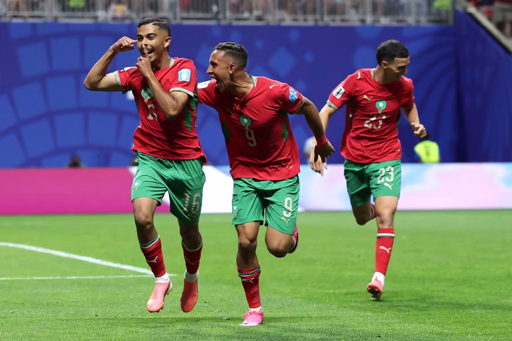 Seleção de Marrocos terminou a primeira fase invicta, com a mesma pontuação do Brasil - Foto: Fifa