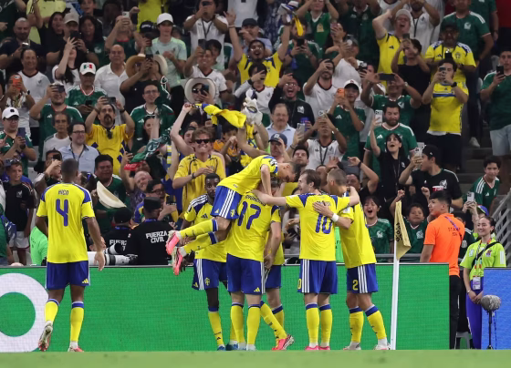 Suécia estreou com goleada sobre a Tunísia e assumiu a liderança do Grupo F - Foto: FIFA