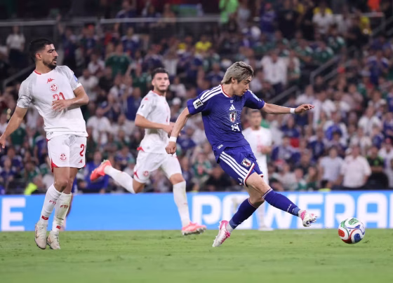 Japão dominou a Tunísia e conquistou a primeira vitória na Copa de 2026 - Foto: Hector Vivas/FIFA via Getty Images