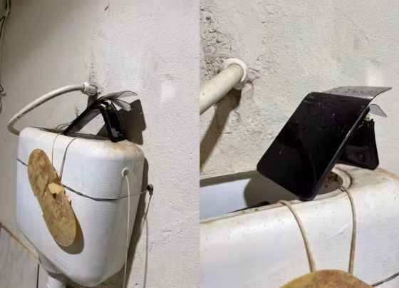Celular destruído foi localizado pela Polícia Federal durante operação em Mato Grosso do Sul - Foto: Polícia Federal