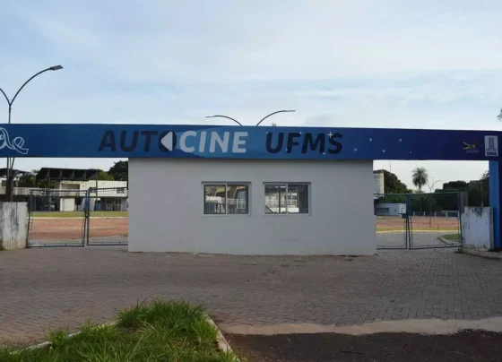 Entrada do Autocine da UFMS reinaugurado nesta quarta - Foto: Maya Severino