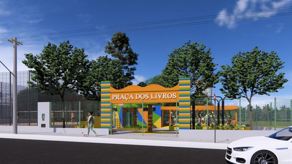 Praça dos Livros terá segunda etapa executada no Bairro Seminário, em Campo Grande - Foto: Assessoria de Imprensa do Vereador