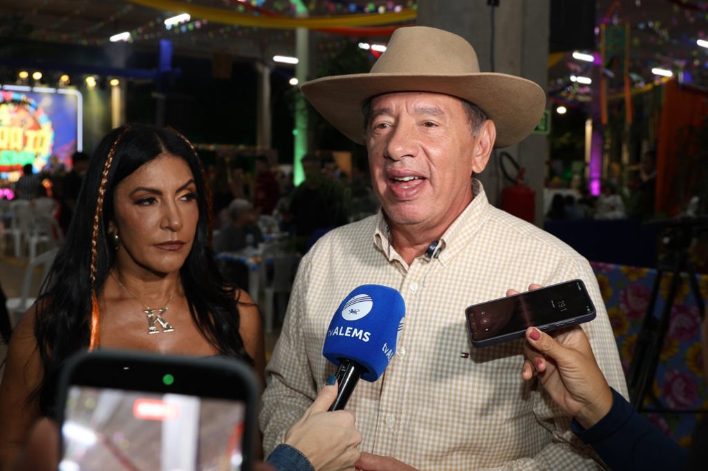 Gerson Claro participou do 4º Arraiá da ALEMS e destacou o caráter solidário da festa - Foto: Luciana Nassar