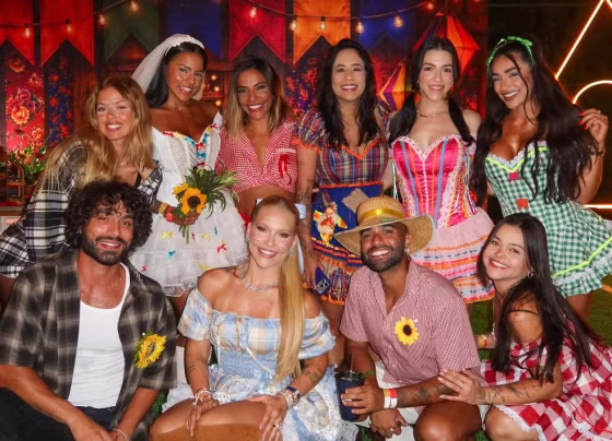 Virginia e Vini Jr. receberam amigos para festa julina no Rio de Janeiro - Foto: Reprodução/Instagram