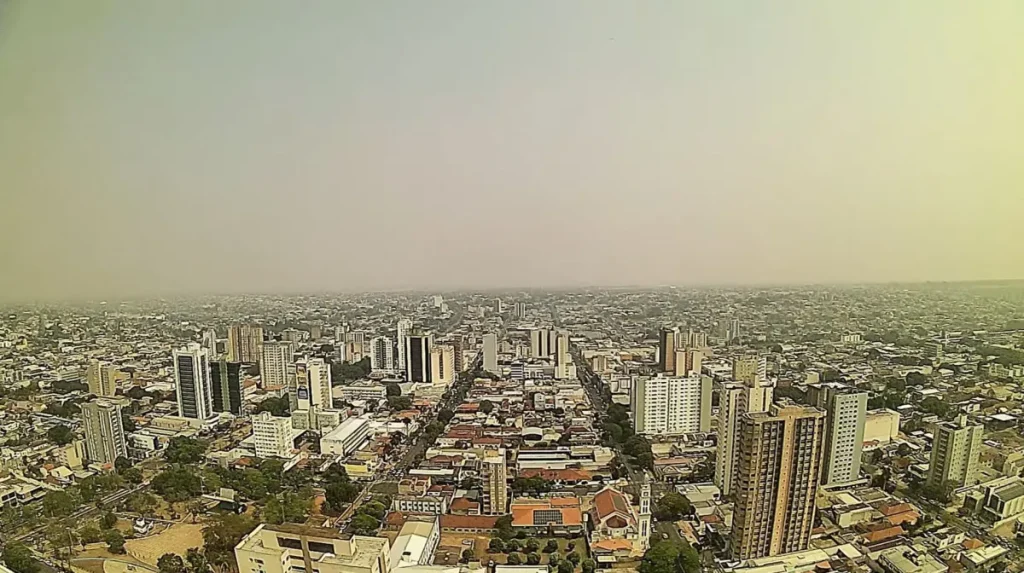 Campo Grande terá semana seca e chuva prevista para domingo - Foto: Clima Ao Vivo