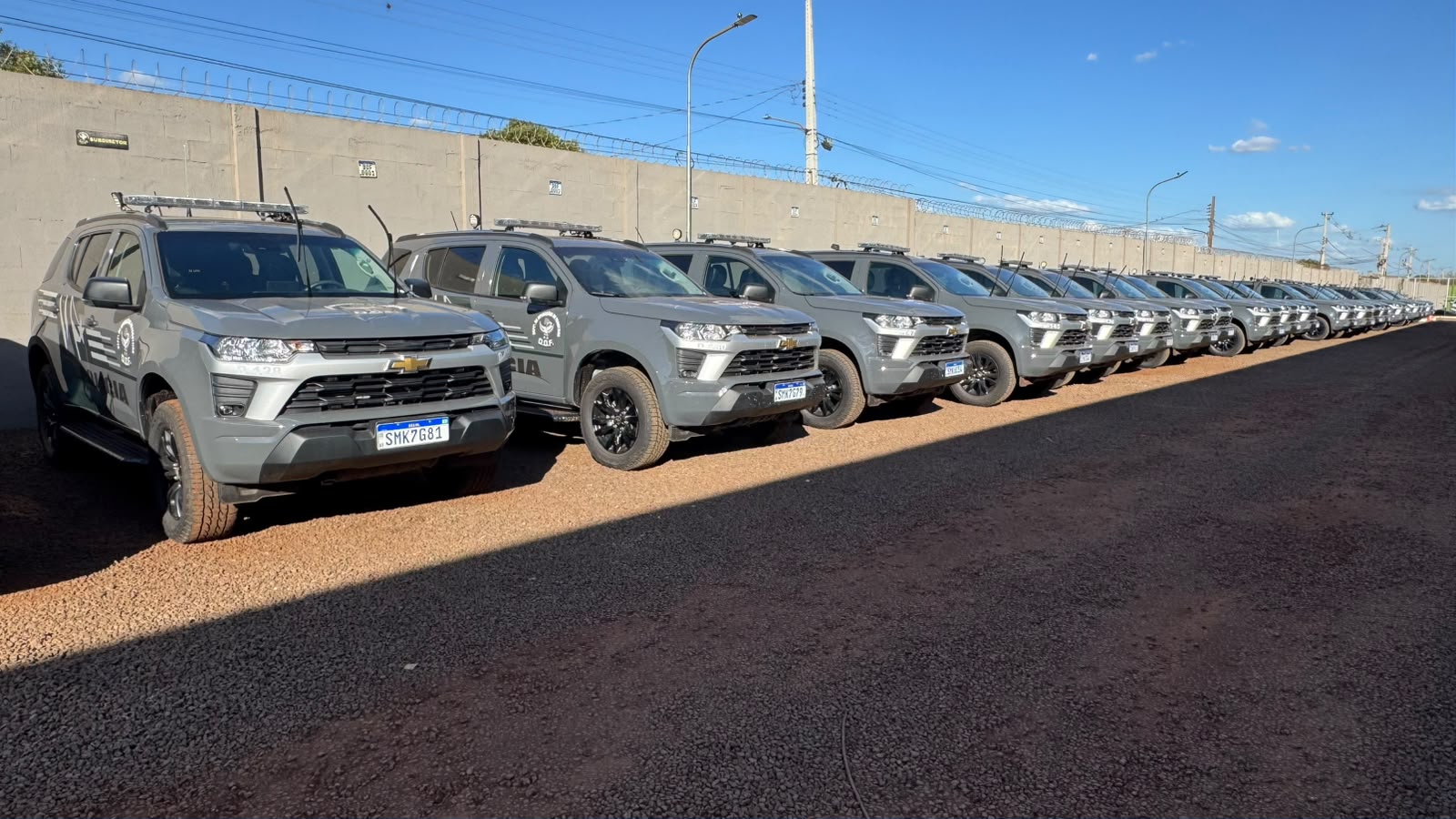 DOF recebe 27 viaturas para reforçar ações na fronteira