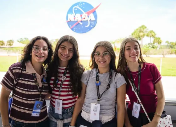 Alunas brasileiras venceram competição internacional com projeto sobre câncer de mama - Foto: Divulgação/Nasa