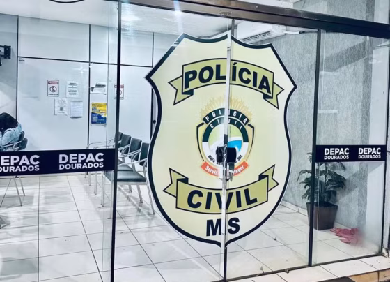 Suspeito foi levado para a Depac de Dourados após ser imobilizado pela vítima - Foto: Polícia Civil