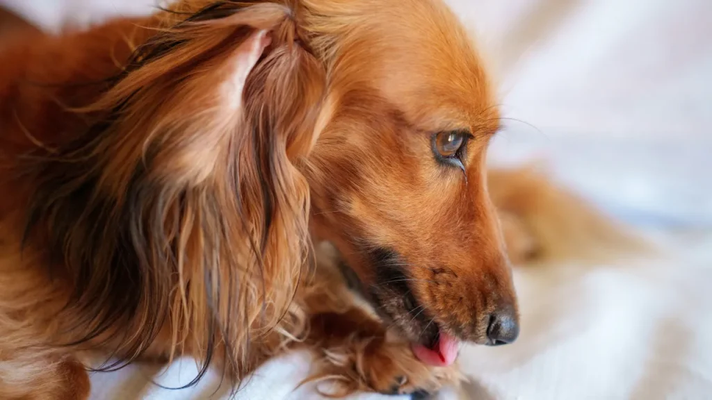 Lambedura repetida pode provocar inflamação e feridas crônicas nas patas dos cães - Foto: Kojirou Sasaki/Unsplash