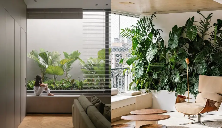 Jardim de inverno leva verde e aconchego para dentro de casa