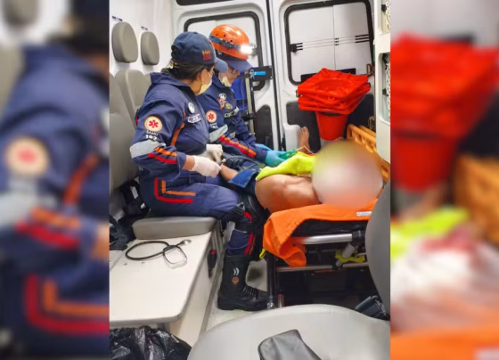 Homem de 65 anos sofreu cortes profundos após ser atacado por cachorro em Aquidauana - Foto: Wilson de Carvalho/Aquidauana News