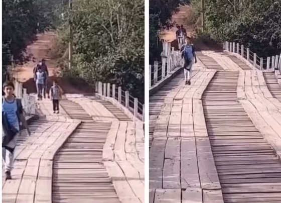 Ponte entre Dois Irmãos do Buriti e Terenos está interditada há cerca de seis meses - Foto: Redes Sociais