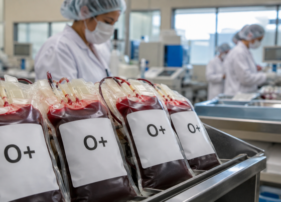 Hemosul convocou doadores após estoque de sangue O positivo cair para cerca de 20% do nível ideal - Foto: Gerada por IA - Portal E-Brasil