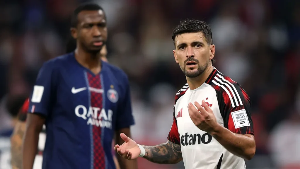 Flamengo disputou a final da Copa Intercontinental de 2025 e perdeu o título para o PSG nos pênaltis - Foto: Mohamed Farag/FIFA via Getty Images