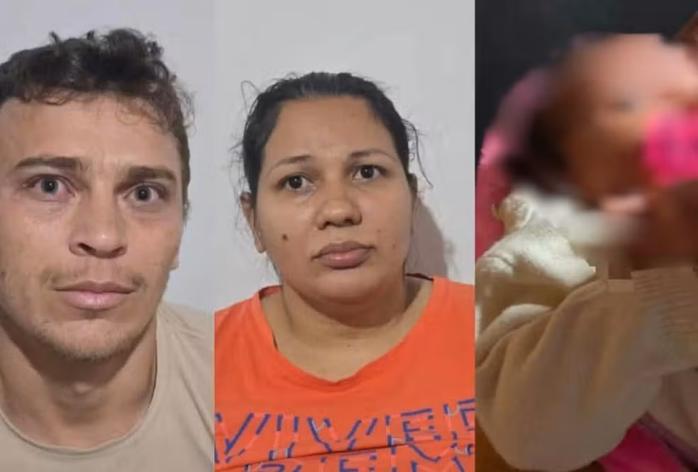 Casal encontrado com a bebê foi preso durante operação em Pedro Juan Caballero - Foto: Polícia Nacional do Paraguai