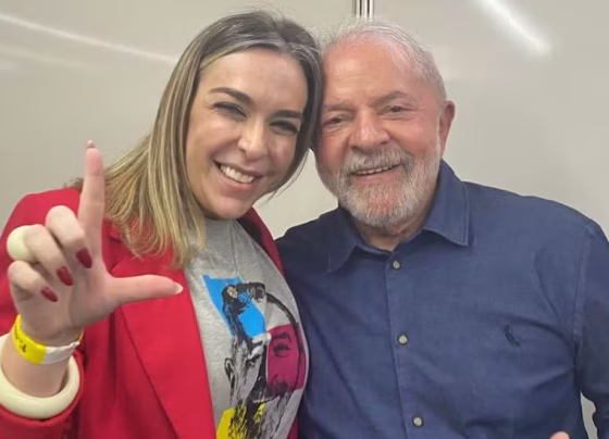 Lula e Roberta Luchsinger aparecem juntos em registro publicado nas redes sociais da empresária - Foto: Reprodução/Instagram