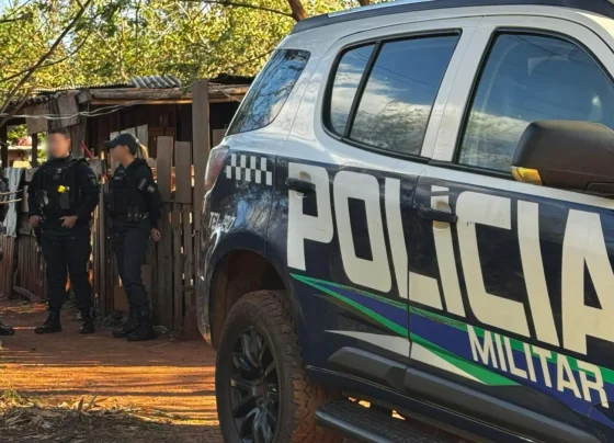 Buscas relacionadas a uma arma terminaram em confronto entre suspeito e policiais no Jardim Noroeste - Foto: Mateus Andrade
