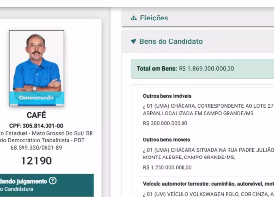Valdeci Gonçalves da Cruz, o Café, teve patrimônio de R$ 1,8 bilhão registrado após erro de preenchimento - Foto: Reprodução