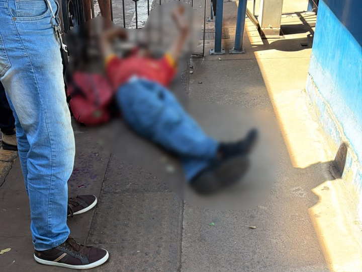 Pedestre bate a cabeça em ônibus na Afonso Pena e recusa atendimento
