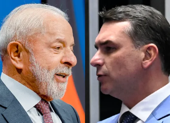 Lula aparece com 47% e Flávio Bolsonaro com 44% em eventual segundo turno - Foto: Ricardo Stuckert/PR e Carlos Moura/Agência Senado