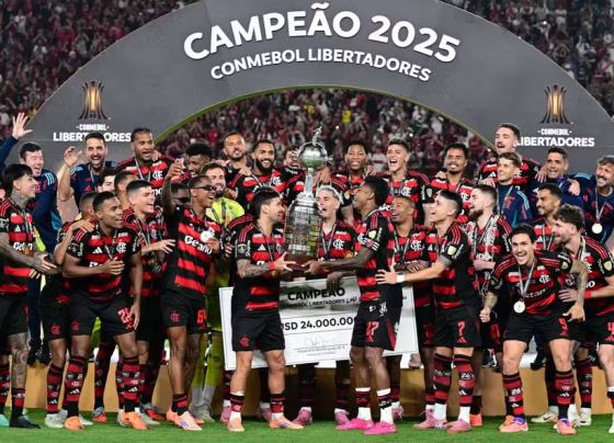 Flamengo está entre os indicados ao prêmio de melhor clube do mundo na Bola de Ouro 2026 - Foto: Divulgação/Bola de Ouro