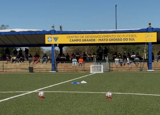 Novo Centro de Desenvolvimento de Futebol foi inaugurado pela CBF na Vila Nasser, em Campo Grande - Foto: Léo de França/Jornal Midiamax