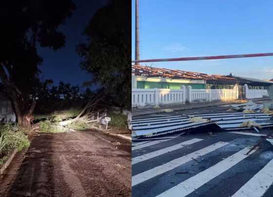 Temporal deixou 20 escolas municipais sem aulas nesta sexta-feira em Campo Grande - Foto: Reprodução