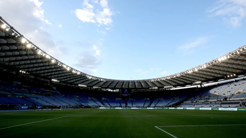 Estádio Olímpico de Roma, na Itália • Paolo Bruno/Getty Images