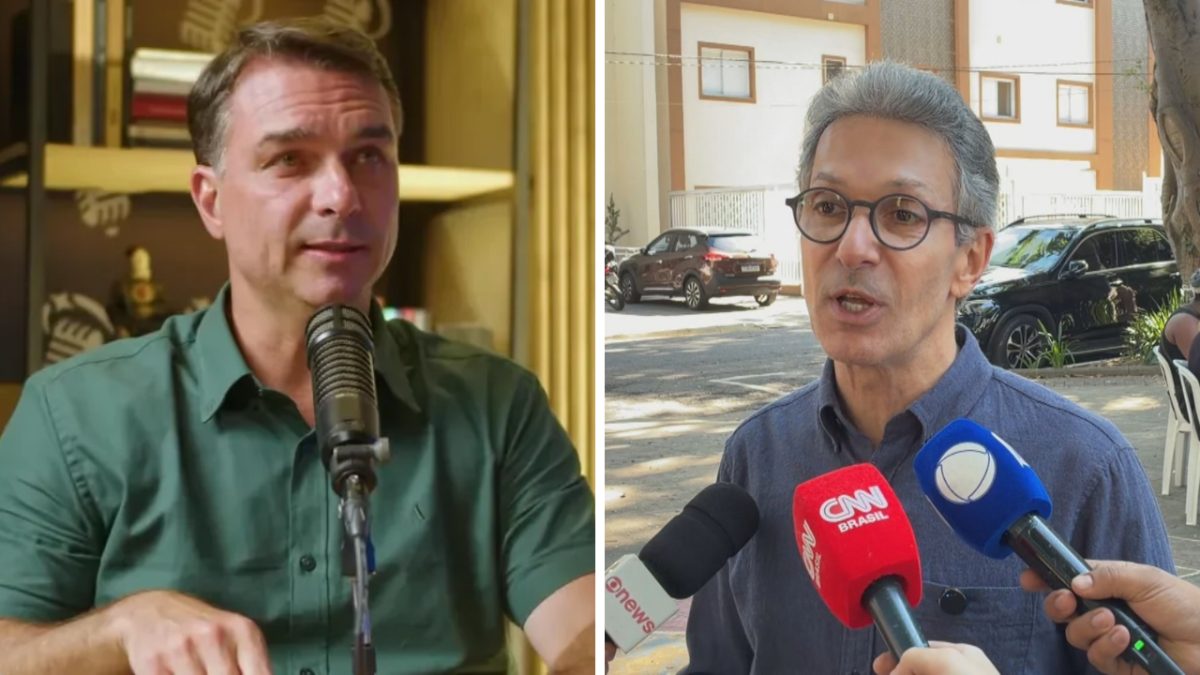 Flávio Bolsonaro liga para Romeu Zema e busca união da direita no primeiro turno