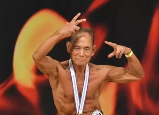 Toshisuke Kanazawa venceu campeonato de fisiculturismo aos 90 anos - Foto: Reprodução/Instagram/@toshisuke.kanazawa